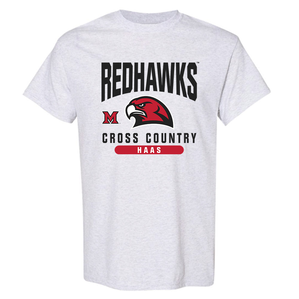Miami of Ohio - NCAA Men's Cross Country : Brandon Haas - Classic Fashion Shersey T-Shirt-0
