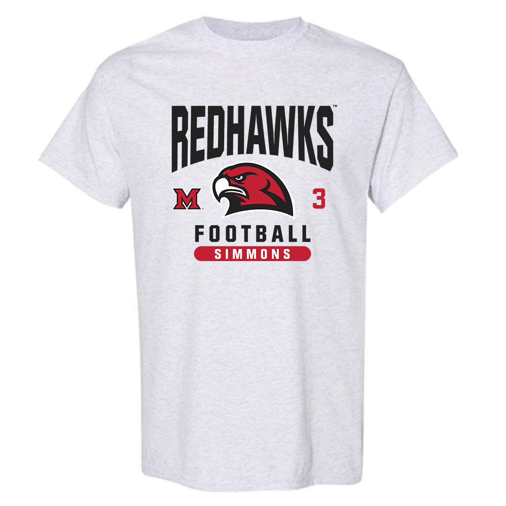Miami of Ohio - NCAA Football : Quintin Simmons - Classic Fashion Shersey T-Shirt-0