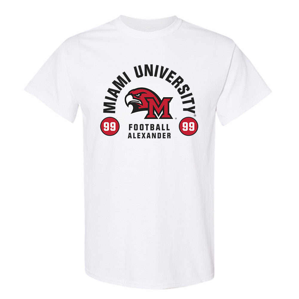 Miami of Ohio - NCAA Football : Oyeka Alexander - Classic Fashion Shersey T-Shirt-0
