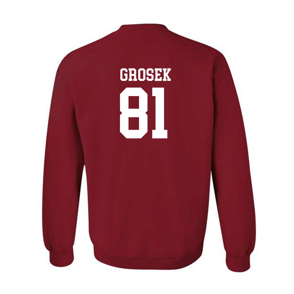 Miami of Ohio - NCAA Men's Ice Hockey : David Grosek - Classic Shersey Crewneck Sweatshirt-1