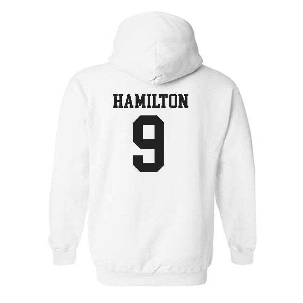 Miami of Ohio - NCAA Men's Ice Hockey : Jack Hamilton - Classic Shersey Hooded Sweatshirt-1