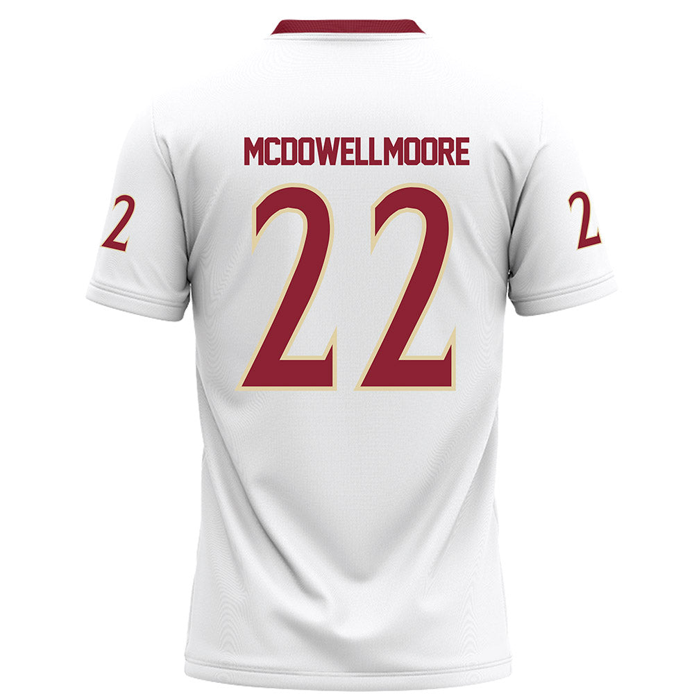 Elon - NCAA Football : Kamerin McDowell-Moore - White Football Jersey-1