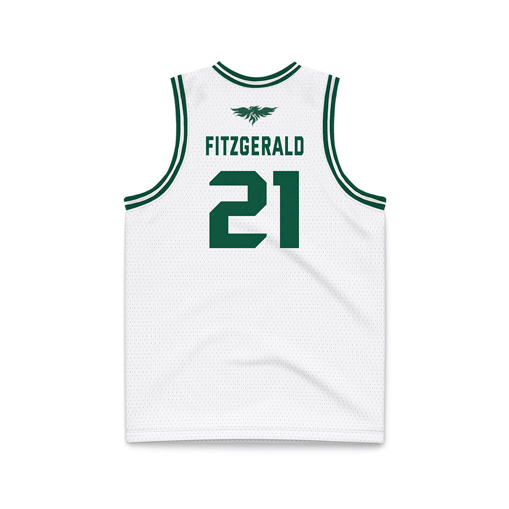 UW Green Bay - NCAA Men's Basketball : Brady Fitzgerald - White Basketball Jersey-1
