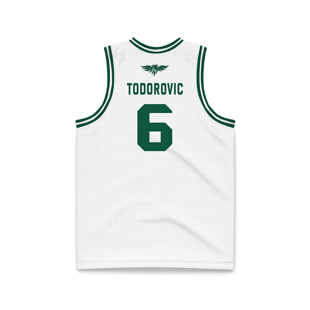 UW Green Bay - NCAA Men's Basketball : Vukasin Todorovic - White Basketball Jersey-1