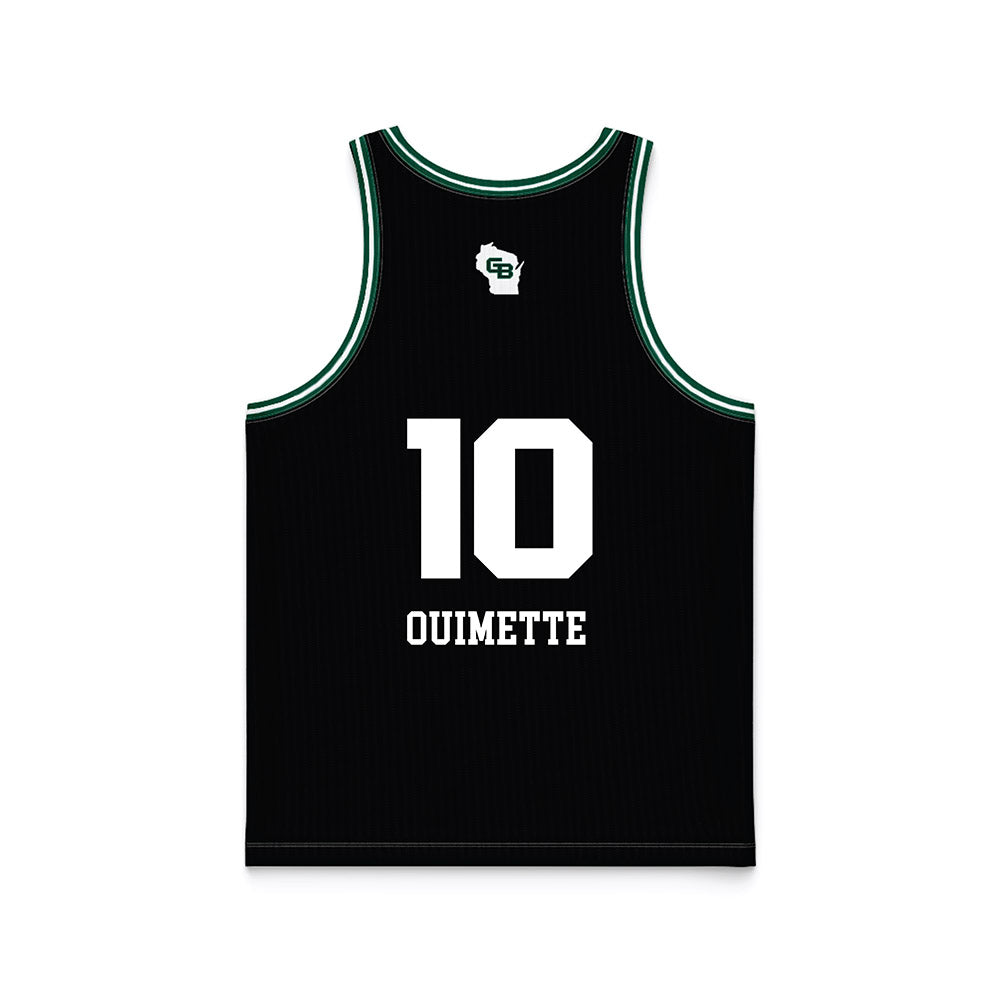 UW Green Bay - NCAA Women's Basketball : Julianna Ouimette - Black Basketball Jersey-1