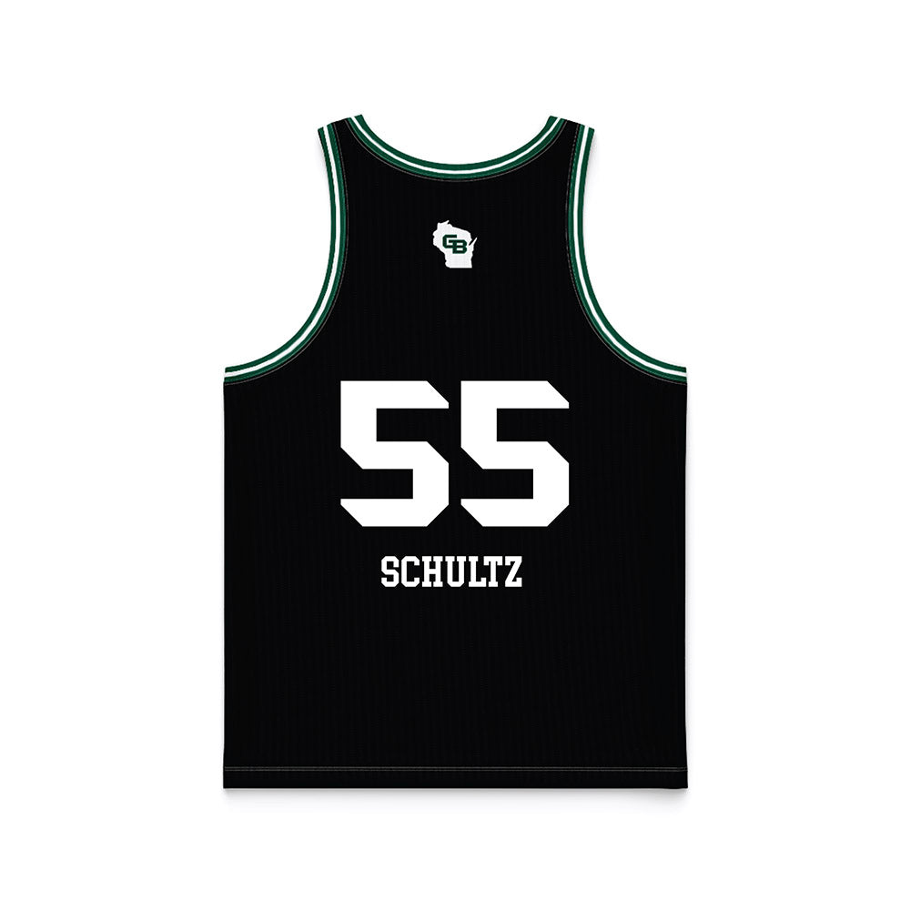 UW Green Bay - NCAA Women's Basketball : Meghan Schultz - Black Basketball Jersey-1