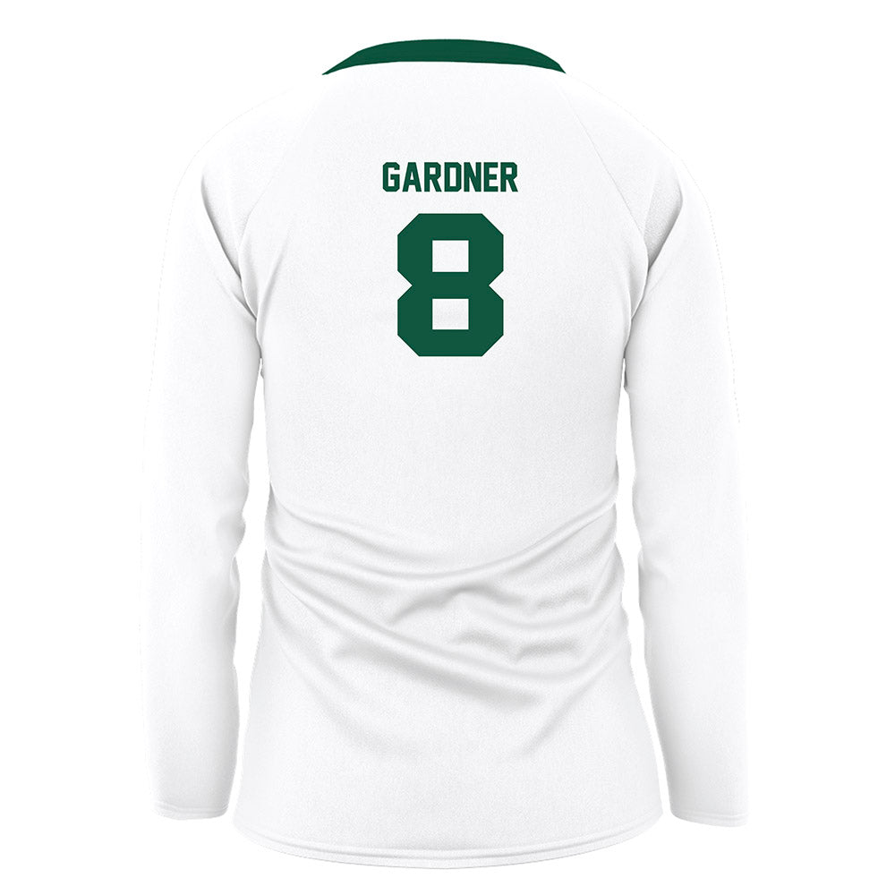 UW Green Bay - NCAA Women's Volleyball : Alexis Gardner - White Volleyball Jersey-1