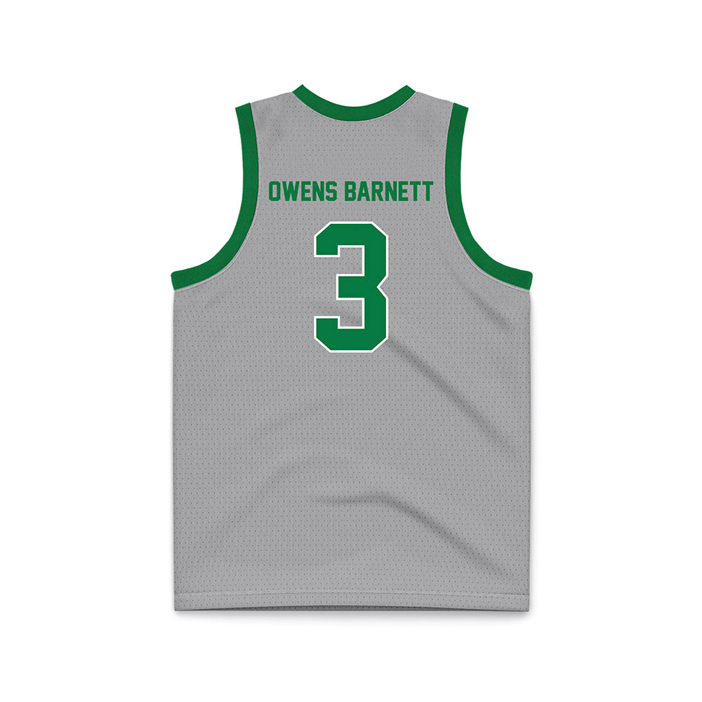 North Texas - NCAA Women's Basketball : Jazzy Owens Barnett - White Basketball Jersey-1
