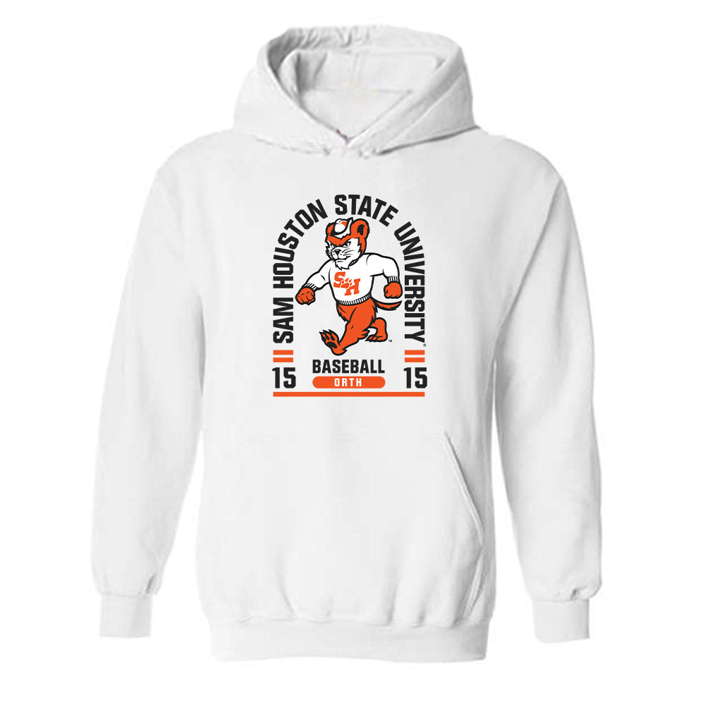 SHSU - NCAA Baseball : Kirby Orth - Classic Fashion Shersey Hooded Sweatshirt-0