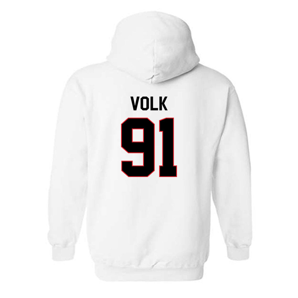 Davidson - NCAA Football : Will Volk - Classic Fashion Shersey Hooded Sweatshirt-1