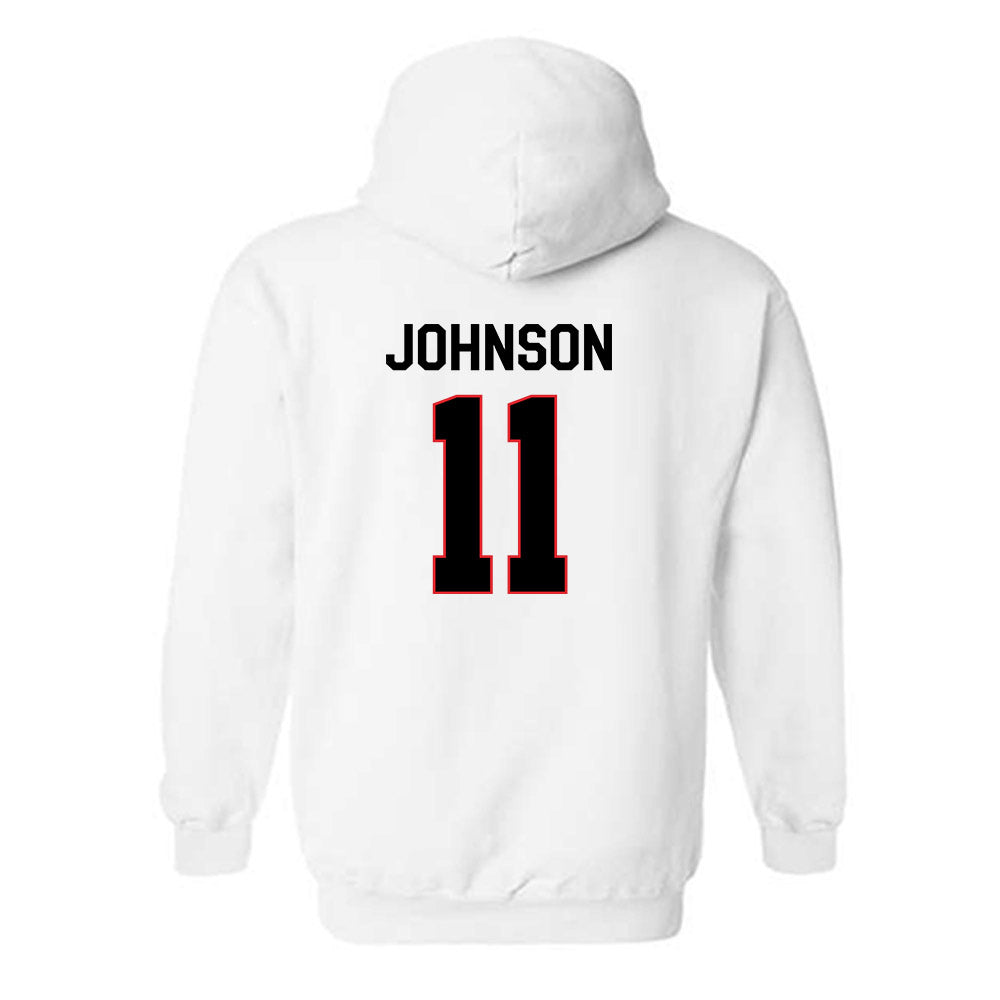 Davidson - NCAA Football : Tre Johnson - Classic Fashion Shersey Hooded Sweatshirt-1