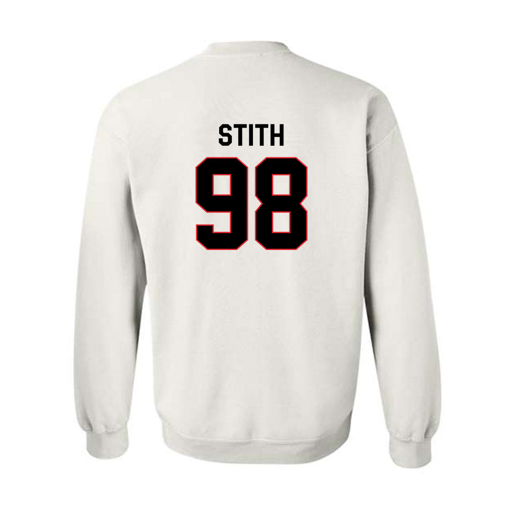 Davidson - NCAA Football : Jeramy Stith - Classic Fashion Shersey Crewneck Sweatshirt-1