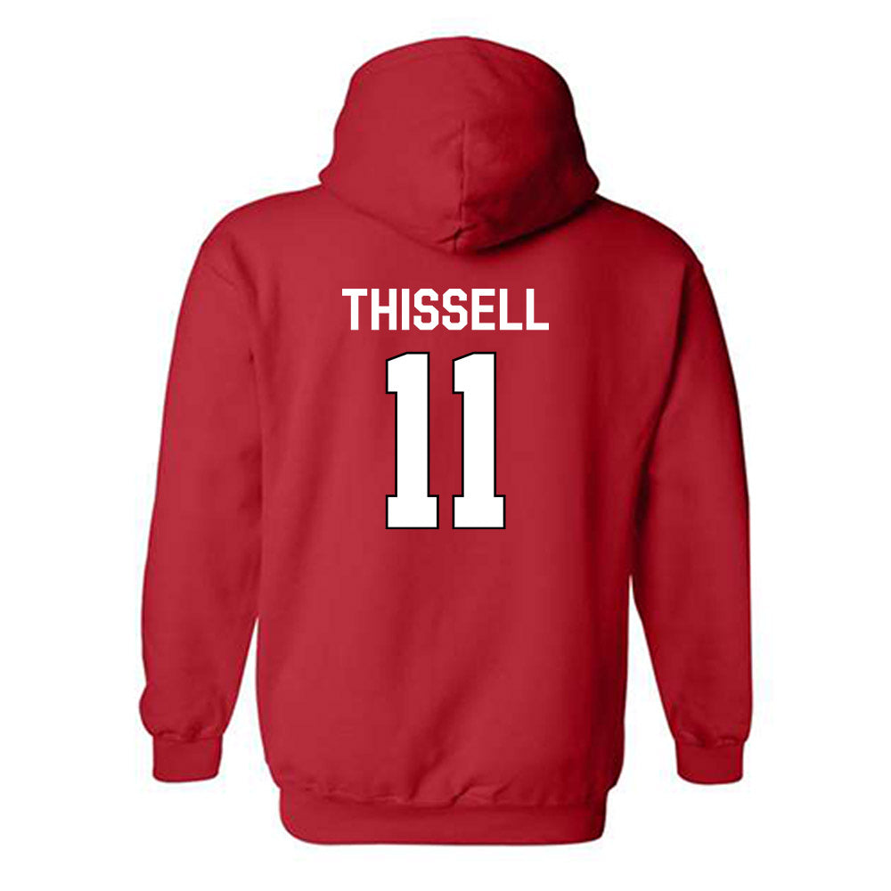 Davidson - NCAA Men's Soccer : Matthew Thissell - Classic Fashion Shersey Hooded Sweatshirt-1