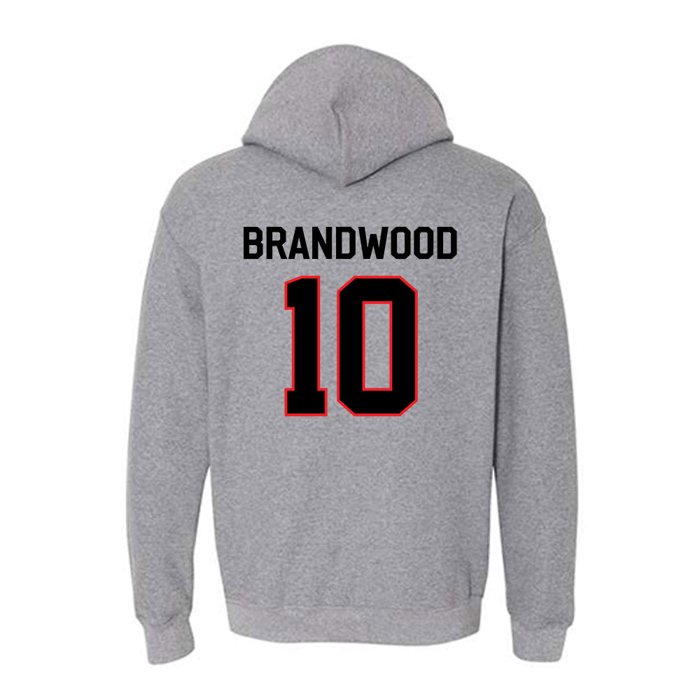 Davidson - NCAA Football : Gavin Brandwood - Classic Fashion Shersey Hooded Sweatshirt-1