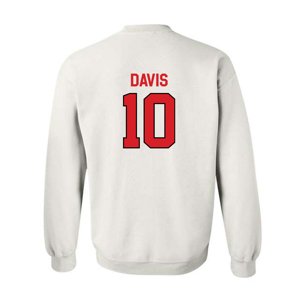 Davidson - NCAA Men's Basketball : Malik Davis - Classic Fashion Shersey Crewneck Sweatshirt-1