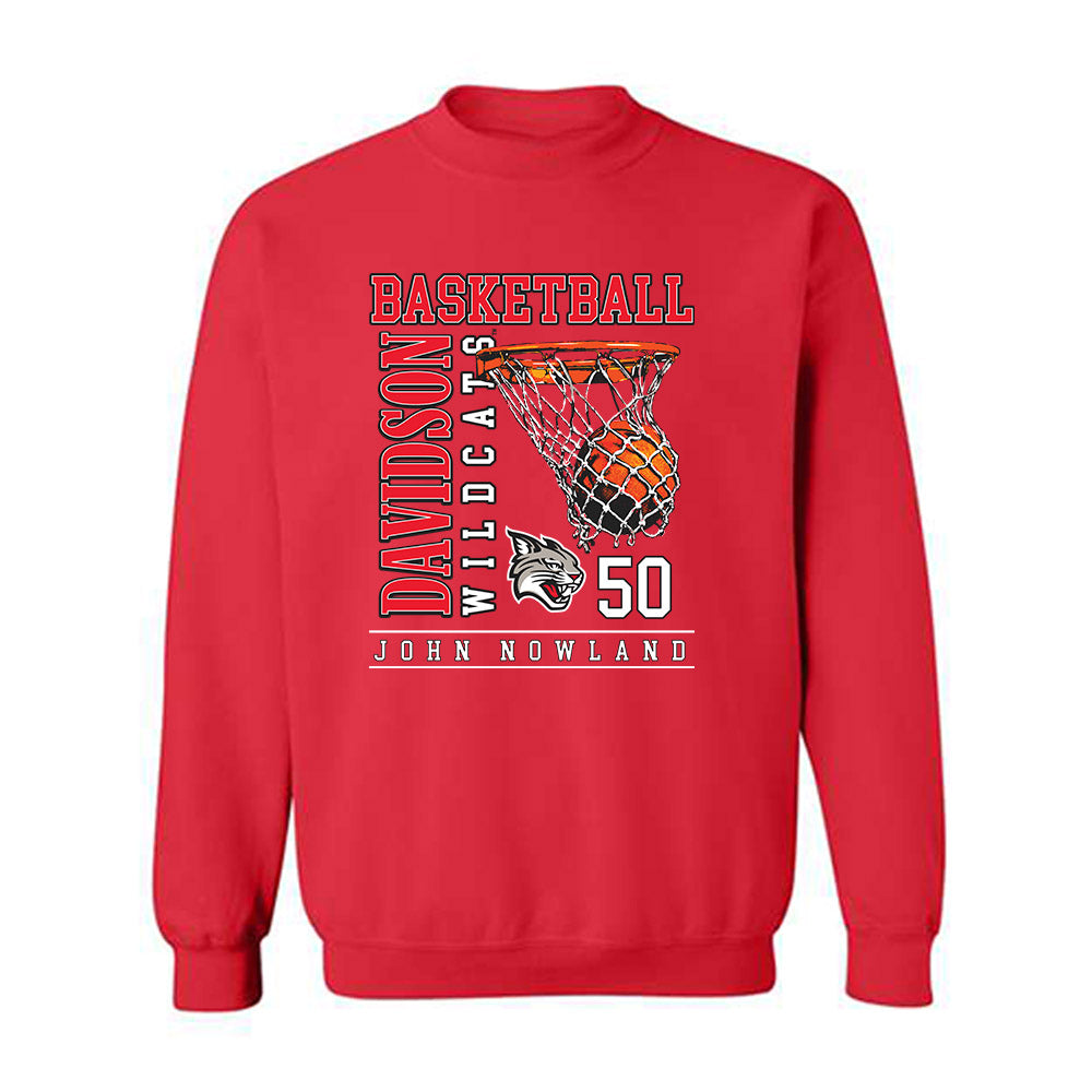 Davidson - NCAA Men's Basketball : John Nowland - Classic Fashion Shersey Crewneck Sweatshirt-0