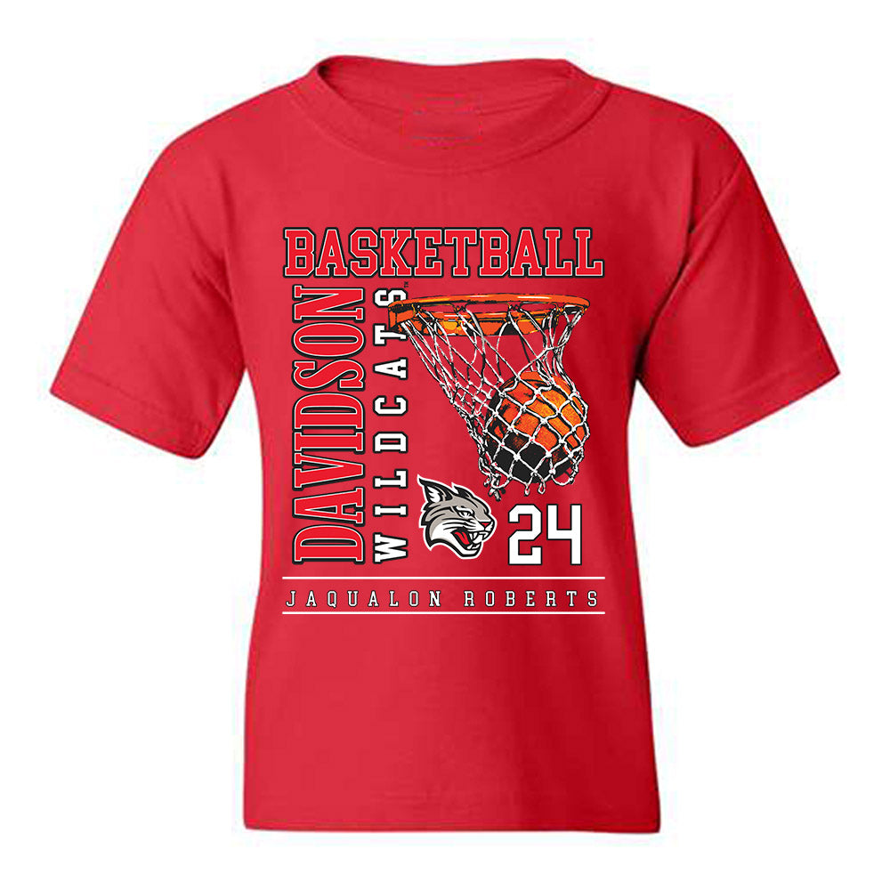 Davidson - NCAA Men's Basketball : JaQualon Roberts - Classic Fashion Shersey Youth T-Shirt-0