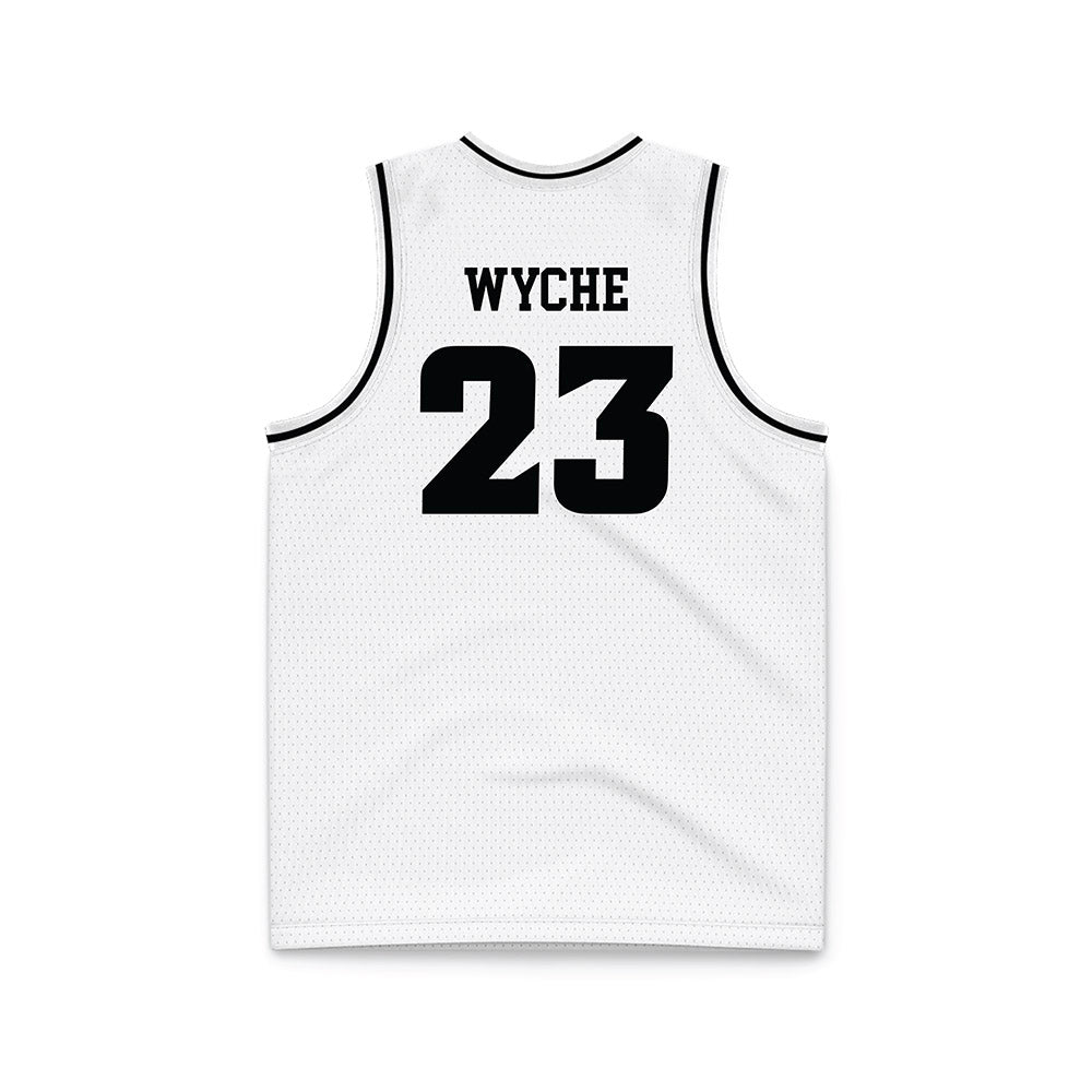 VCU - NCAA Men's Basketball : Joshua Wyche - White Basketball Jersey-1