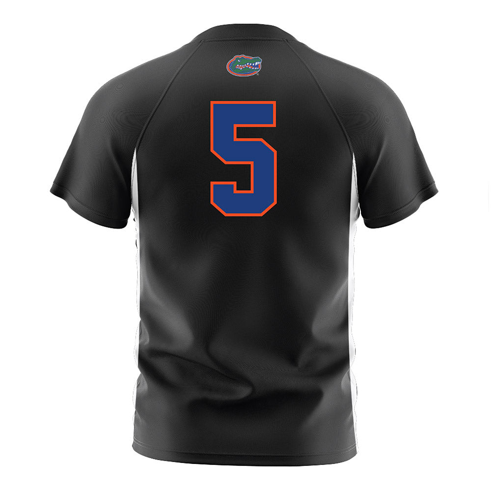 Florida - NCAA Women's Soccer : Mia Gray - Black Soccer Jersey-1