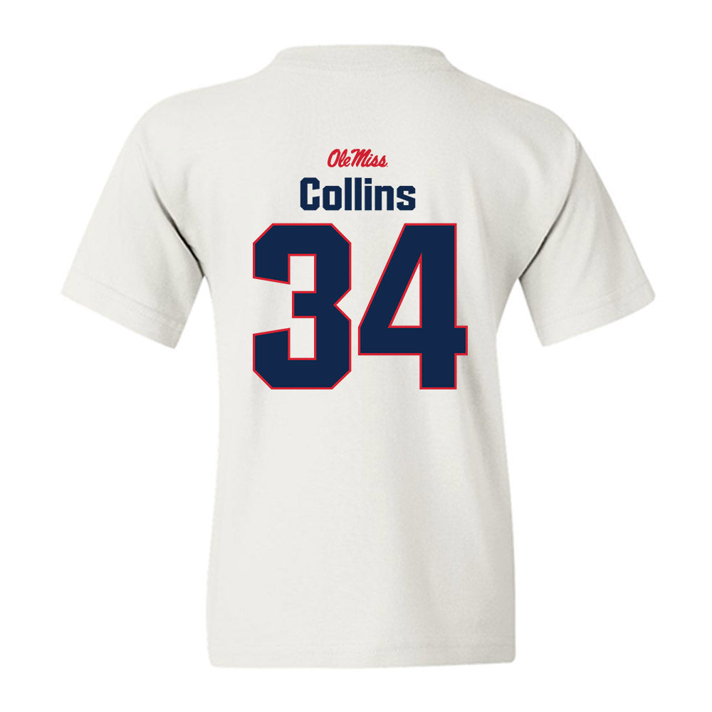 Ole Miss - NCAA Football : Raymond Collins - Classic Shersey Youth T-Shirt-1