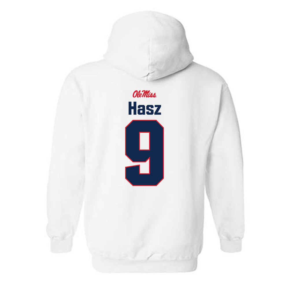Ole Miss - NCAA Football : Luke Hasz - Classic Shersey Hooded Sweatshirt-1