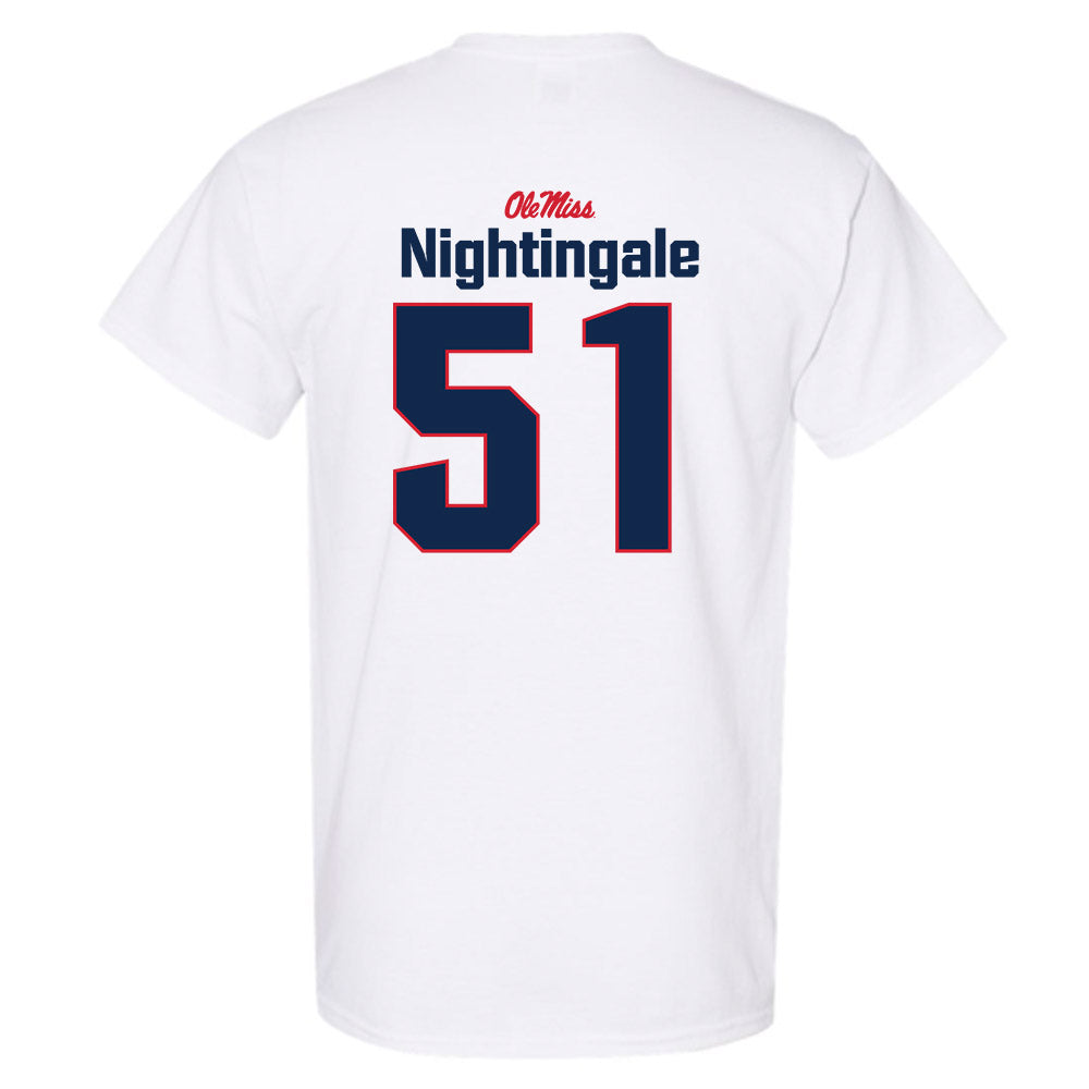 Ole Miss - NCAA Football : Trey Nightingale - Classic Shersey T-Shirt-1