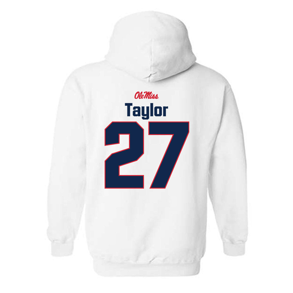 Ole Miss - NCAA Football : Macaleb Taylor - Classic Shersey Hooded Sweatshirt-1