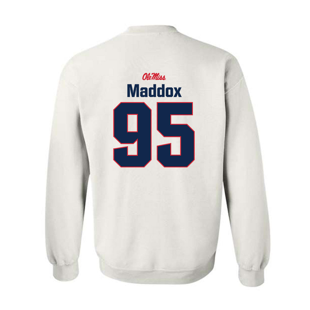 Ole Miss - NCAA Football : Andrew Maddox - Classic Shersey Crewneck Sweatshirt-1