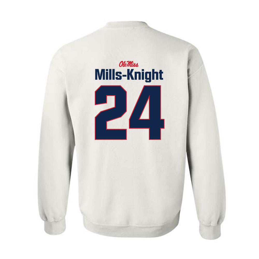Ole Miss - NCAA Football : Shekai Mills-Knight - Classic Shersey Crewneck Sweatshirt-1