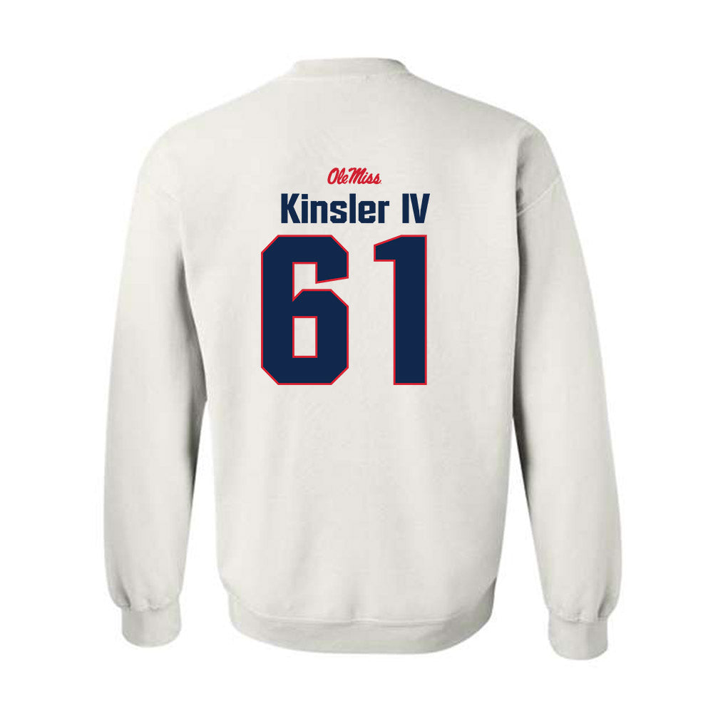 Ole Miss - NCAA Football : Tommy Kinsler IV - Classic Shersey Crewneck Sweatshirt-1