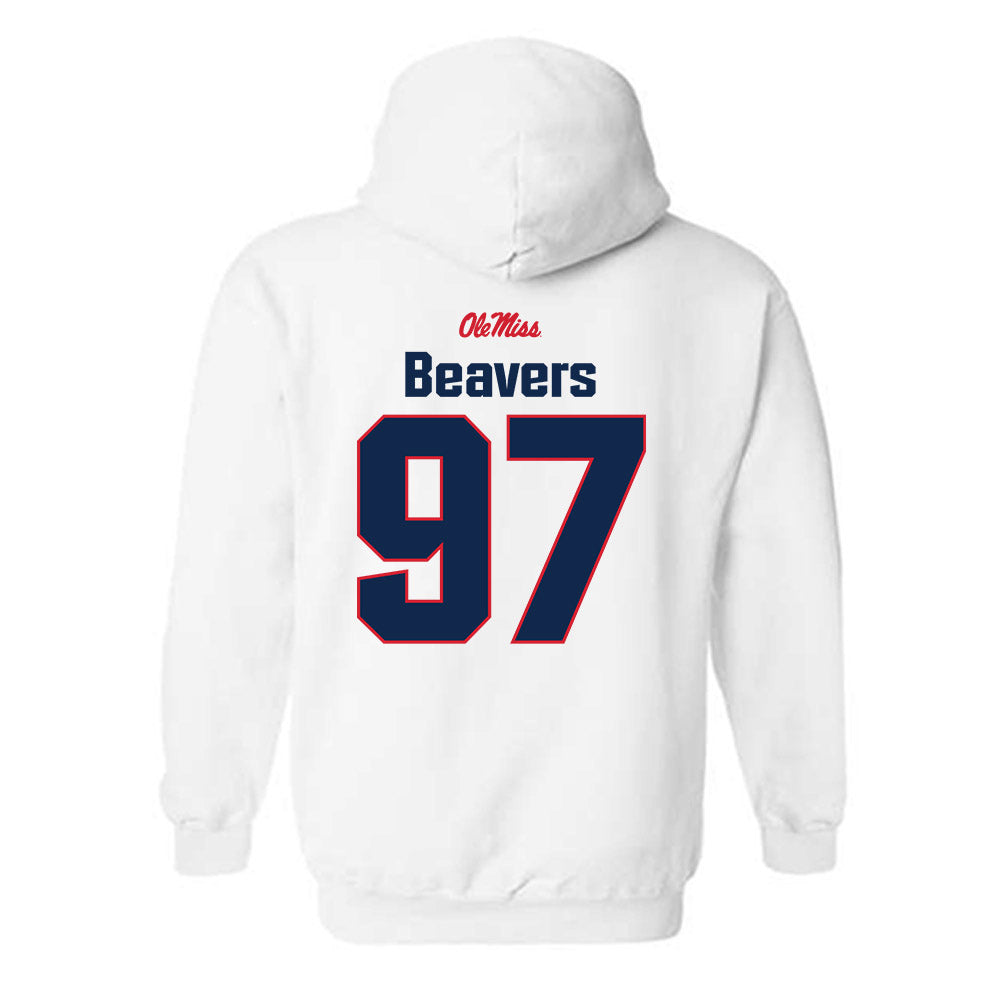Ole Miss - NCAA Football : Kamron Beavers - Classic Shersey Hooded Sweatshirt-1