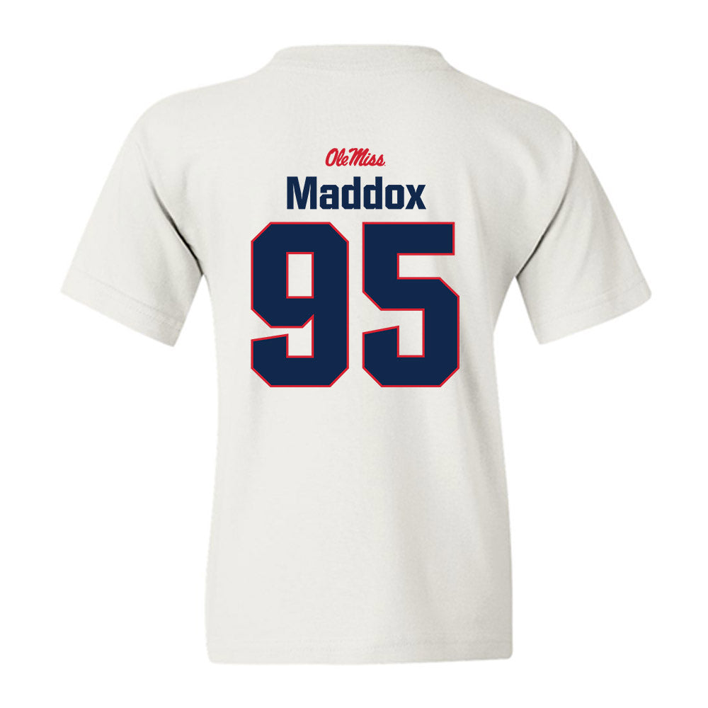 Ole Miss - NCAA Football : Andrew Maddox - Classic Shersey Youth T-Shirt-1