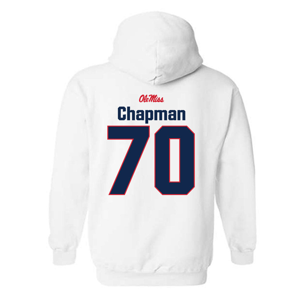 Ole Miss - NCAA Football : Jalan Chapman - Classic Shersey Hooded Sweatshirt-1