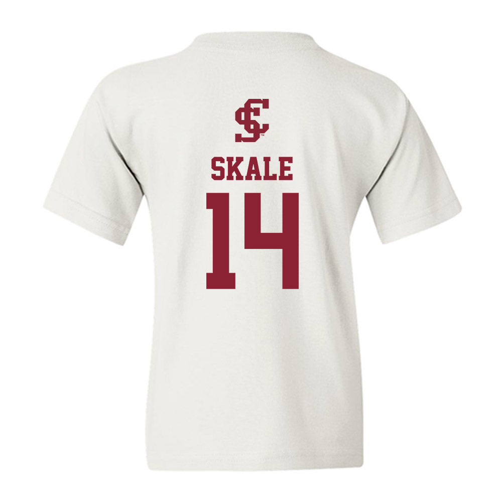 SCU - NCAA Beach Volleyball : Ellie Skale - Youth T-Shirt-1