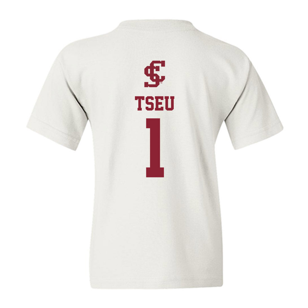 SCU - NCAA Men's Soccer : Carter Tseu - Sports Shersey Youth T-Shirt-1