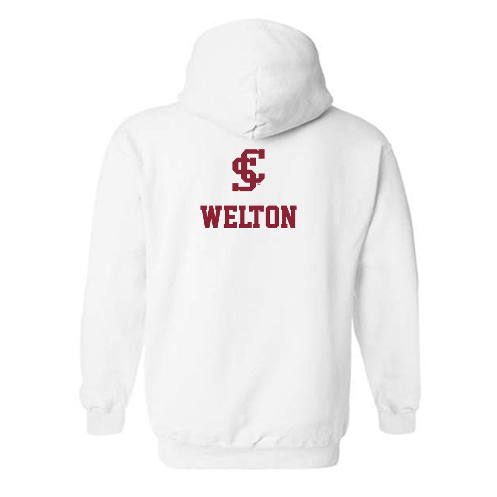 SCU - NCAA Men's Water Polo : Jensen Welton - Hooded Sweatshirt-1