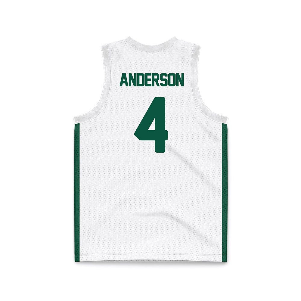 UNC Charlotte - NCAA Women's Basketball : Princess Anderson - White Basketball Jersey-1