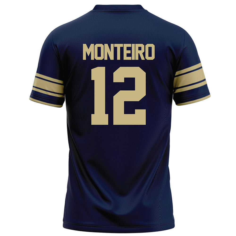 Akron - NCAA Football : Cameron Monteiro - Navy Football Jersey-1