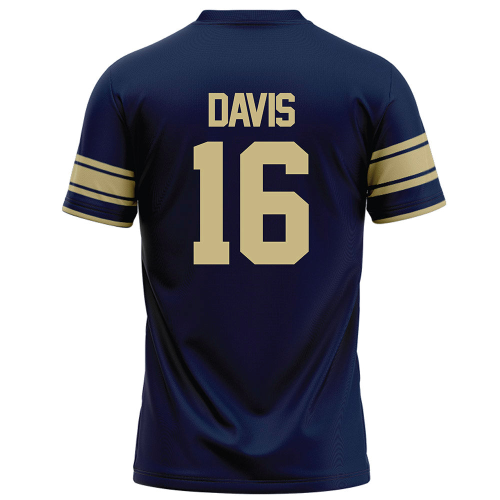 Akron - NCAA Football : Paul Davis - Navy Football Jersey