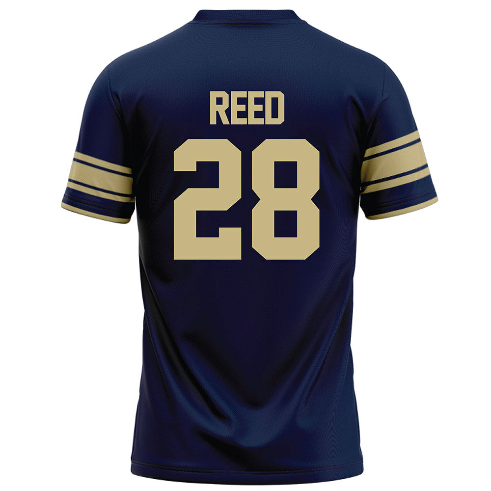 Akron - NCAA Football : Luke Reed - Navy Football Jersey