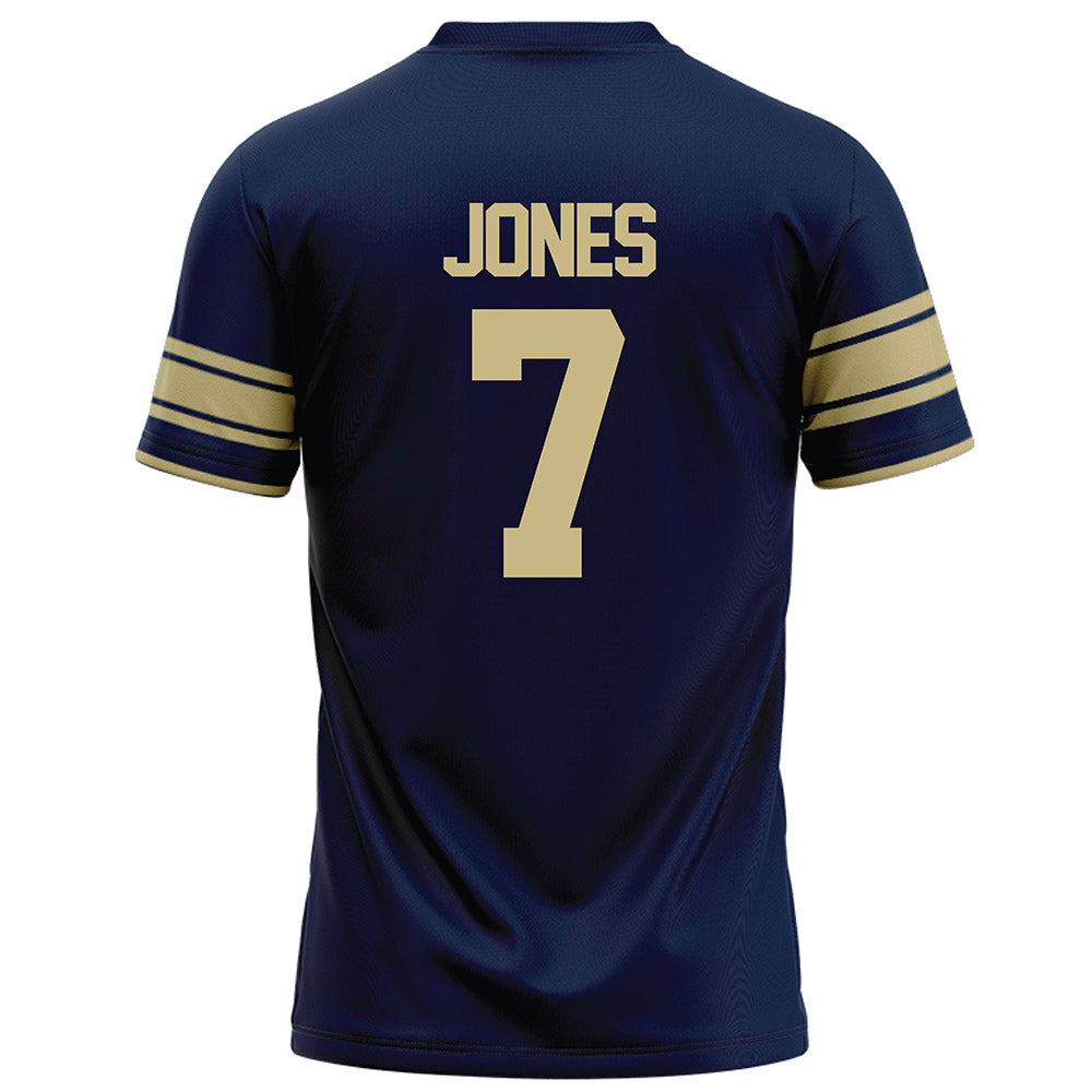 Akron - NCAA Football : Jeremiah Jones - Navy Football Jersey-1