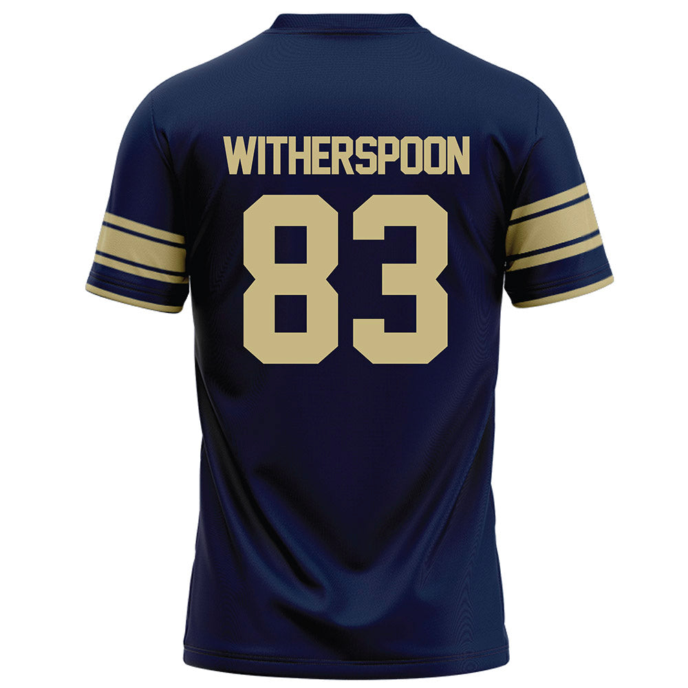 Akron - NCAA Football : Khalil Witherspoon - Navy Football Jersey-1