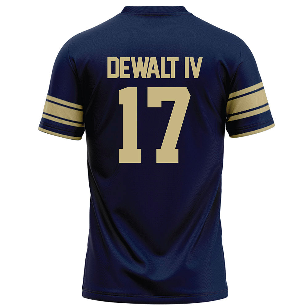 Akron - NCAA Football : Malcolm DeWalt IV - Navy Football Jersey
