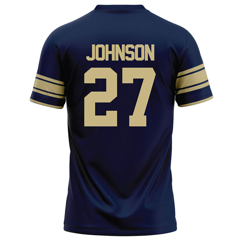 Akron - NCAA Football : Keyveon Johnson - Navy Football Jersey