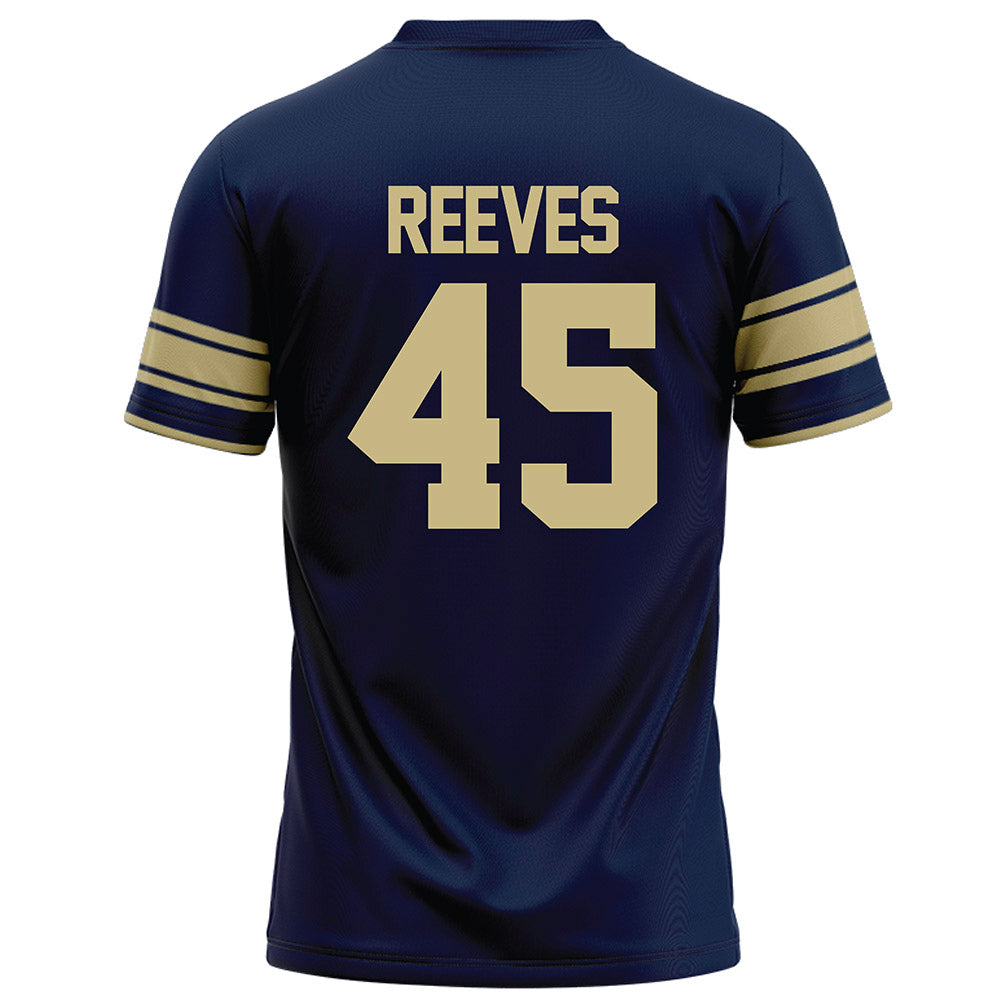 Akron - NCAA Football : Devin Reeves - Navy Football Jersey-1