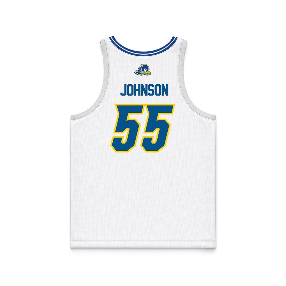 Delaware - NCAA Women's Basketball : Gianna Johnson - White Basketball Jersey