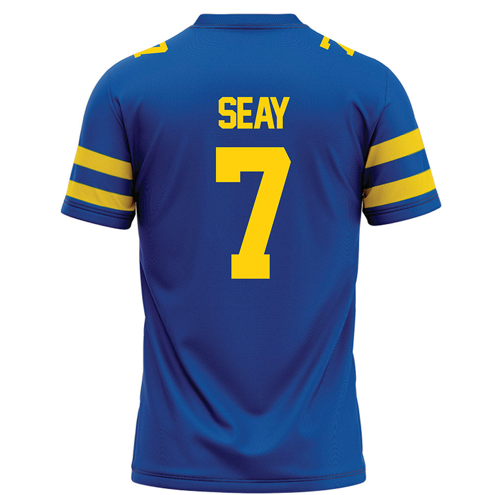 Delaware - NCAA Football : KT Seay - Blue Football Jersey-1