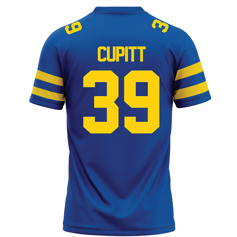Delaware - NCAA Football : Josh Cupitt - Blue Football Jersey