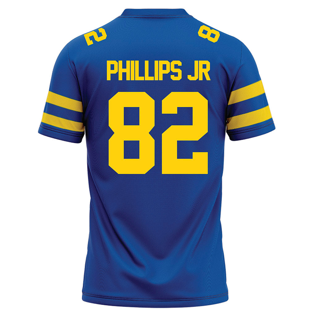 Delaware - NCAA Football : Derrick Phillips Jr - Blue Football Jersey-1