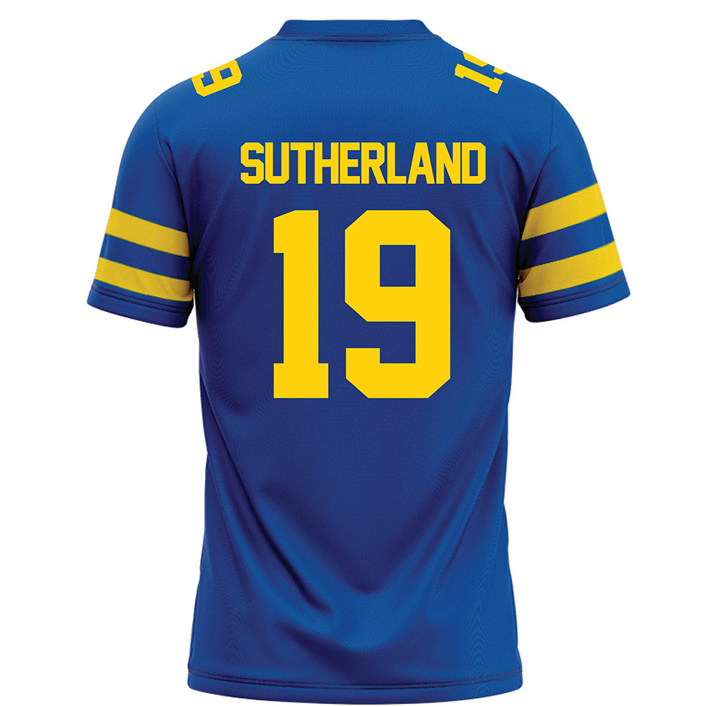 Delaware - NCAA Football : Sean Sutherland - Blue Football Jersey-1